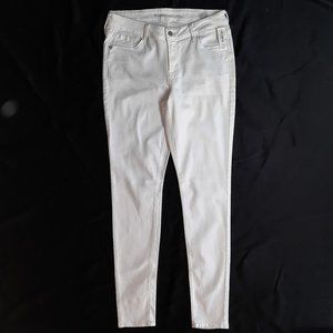 New Old Navy White Women Jeans Mid Rise 6 Long